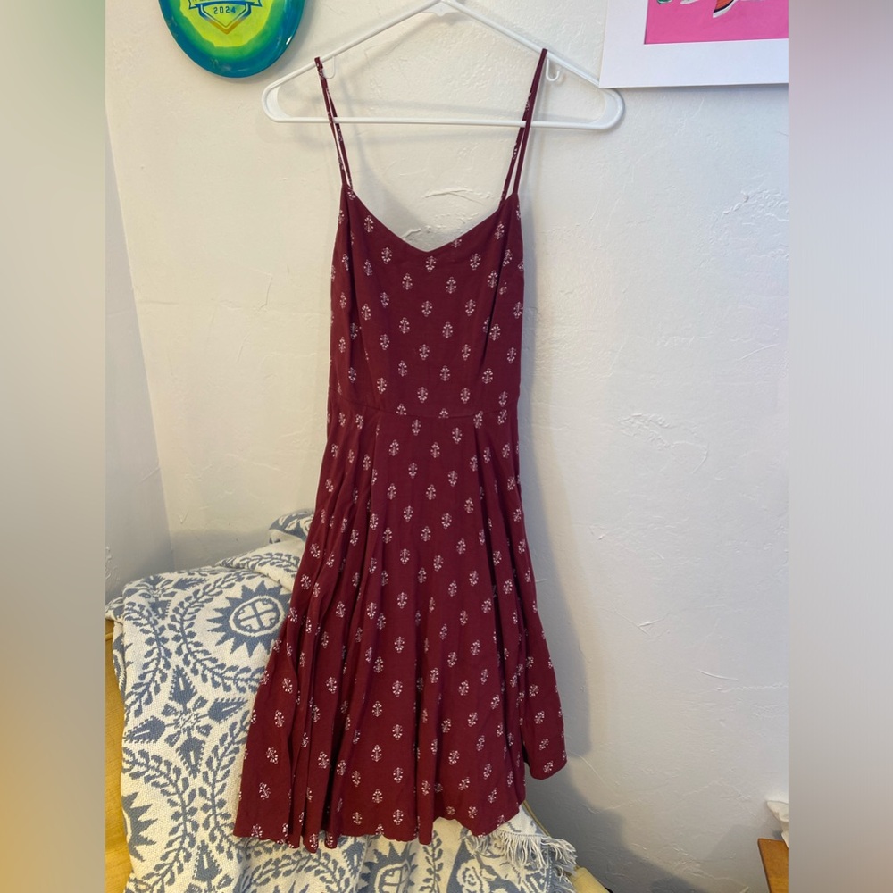 Casual red summer dress cute